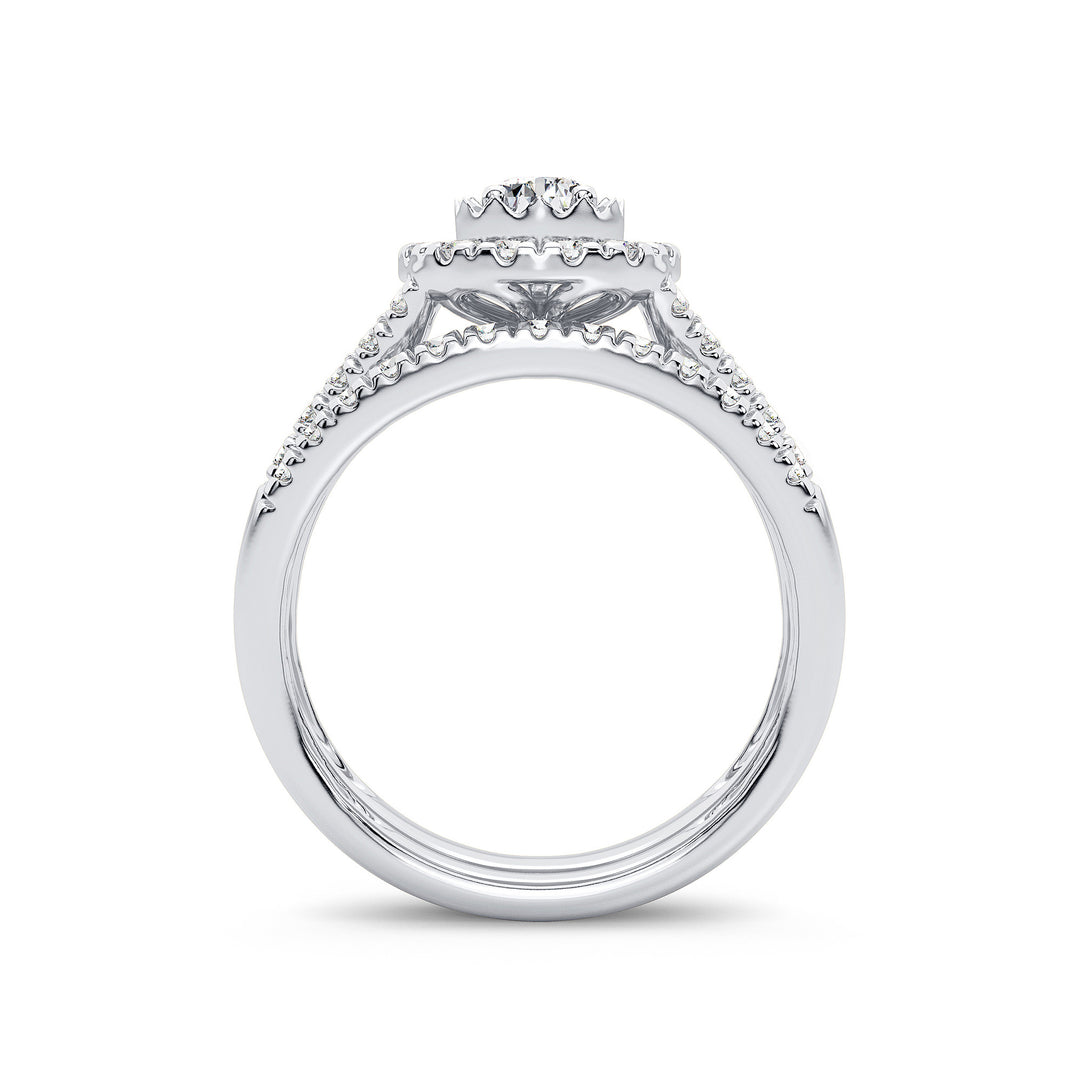 14K 1.00CT Diamond Bridal Ring