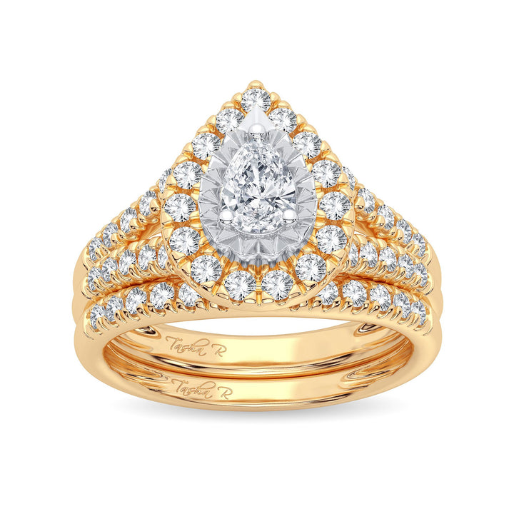 14K 1.00CT Diamond Bridal Ring