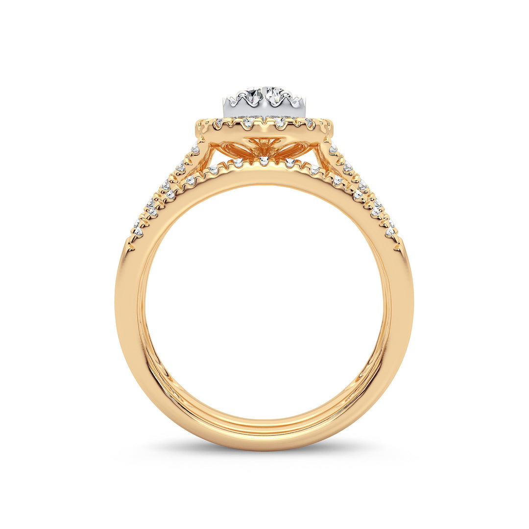 14K 1.00CT Diamond Bridal Ring