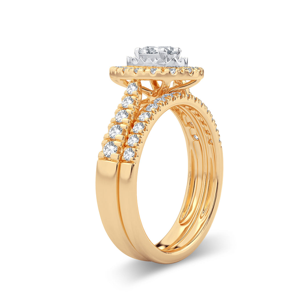 14K 1.00CT Diamond Bridal Ring