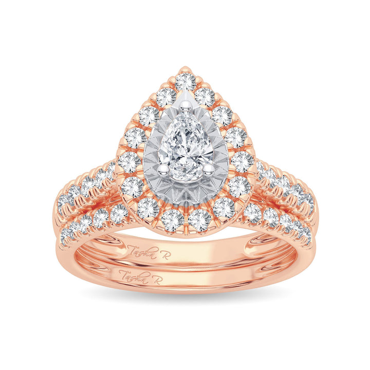 14K 1.00CT Diamond Bridal Ring