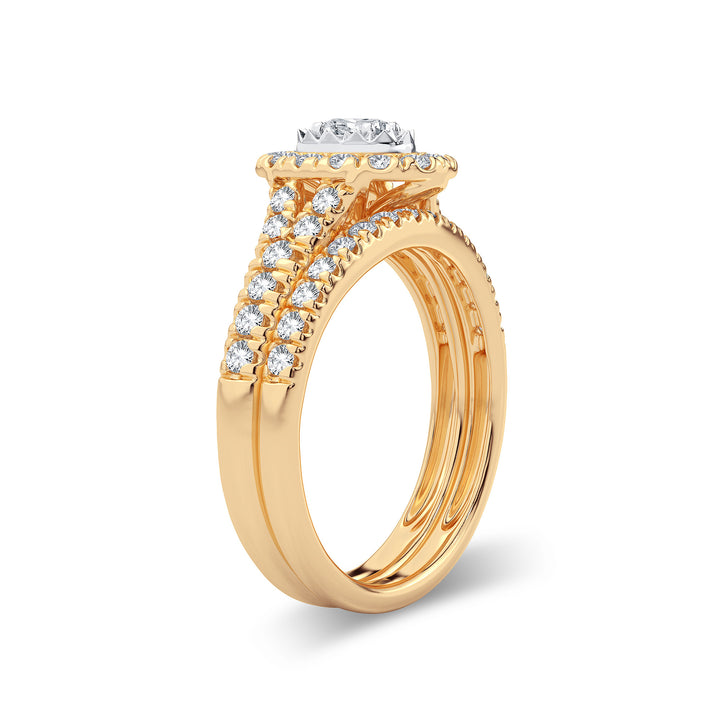 14K 1.00CT Diamond Bridal Ring