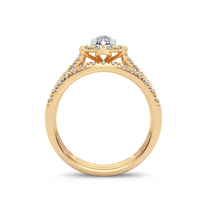 14K 1.00CT Diamond Bridal Ring