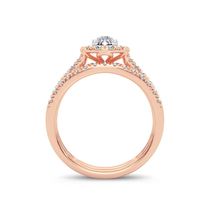 14K 1.00CT Diamond Bridal Ring