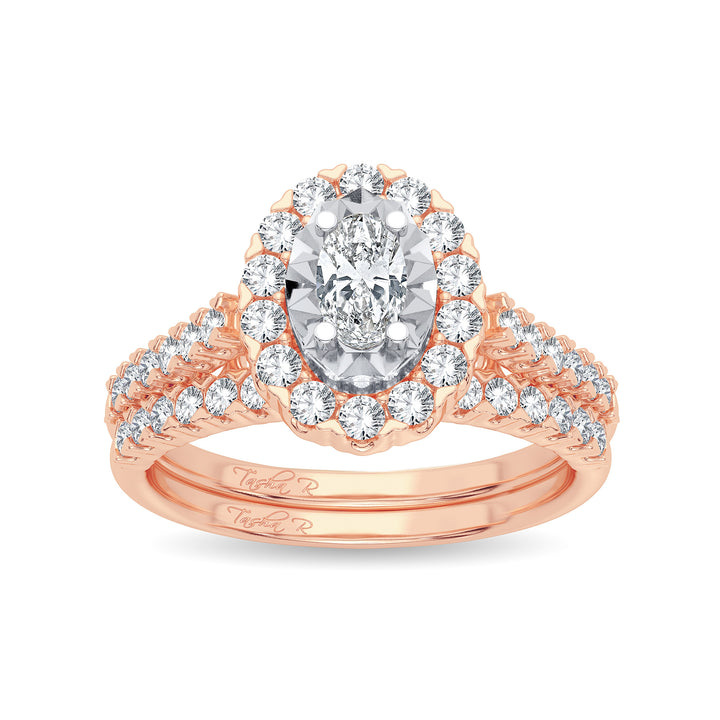 14K 1.00CT Diamond Bridal Ring