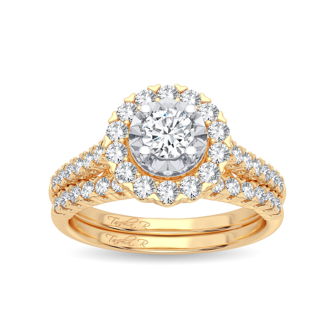 14K 1.00CT Diamond Bridal Ring