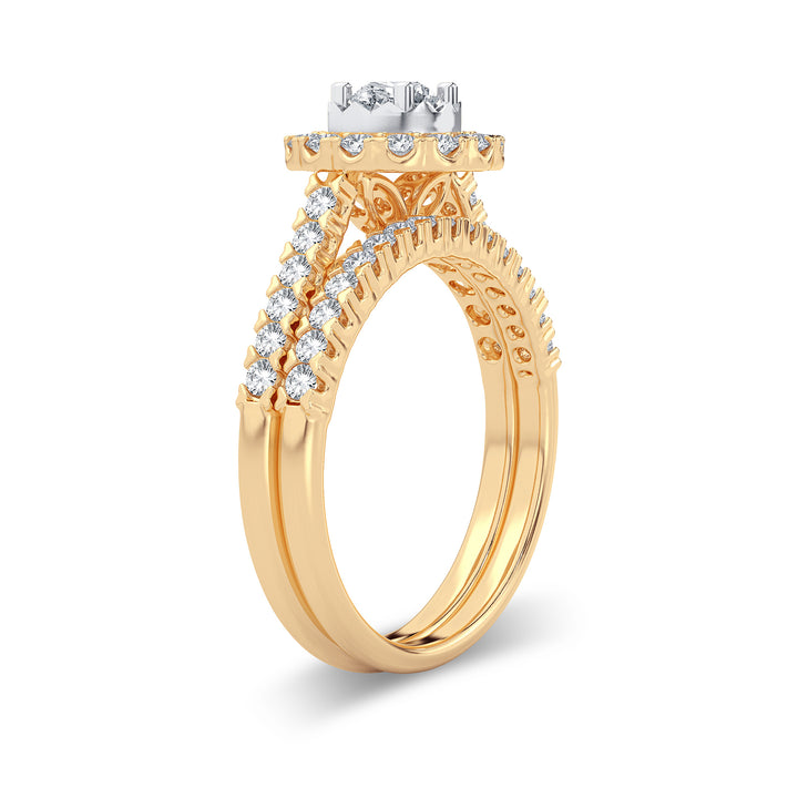 14K 1.00CT Diamond Bridal Ring