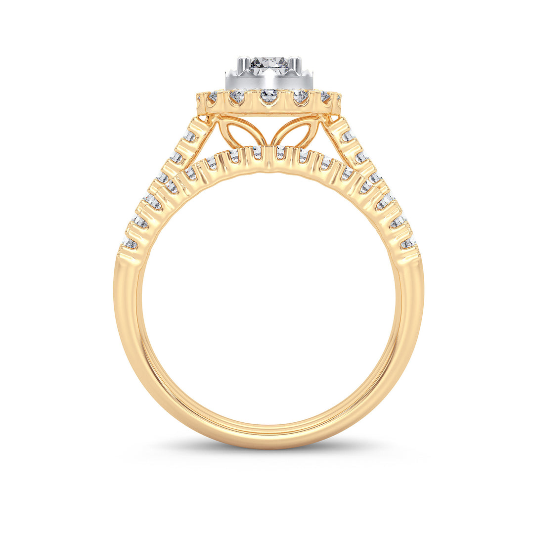 14K 1.00CT Diamond Bridal Ring