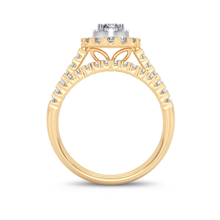 14K 1.00CT Diamond Bridal Ring