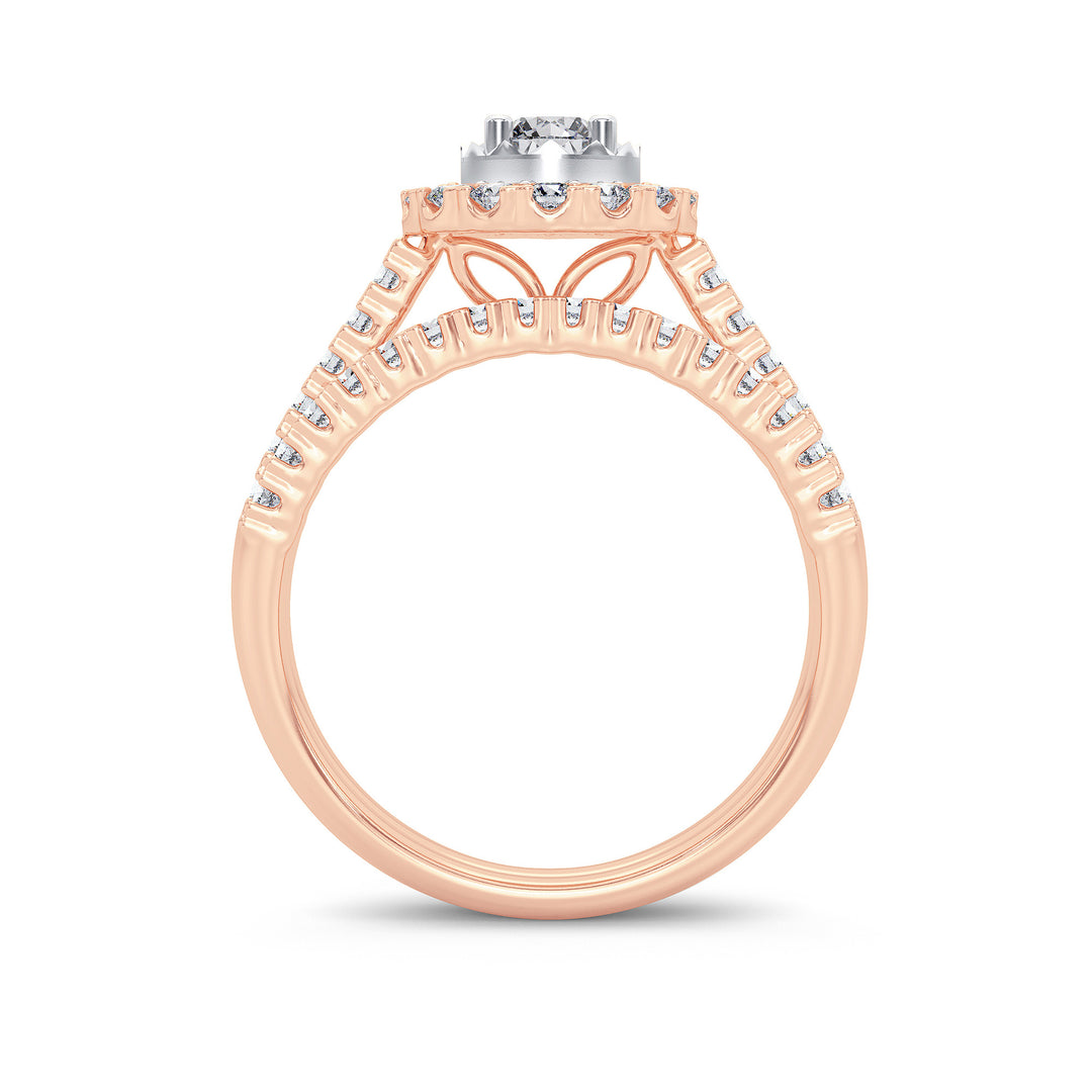 14K 1.00CT Diamond Bridal Ring