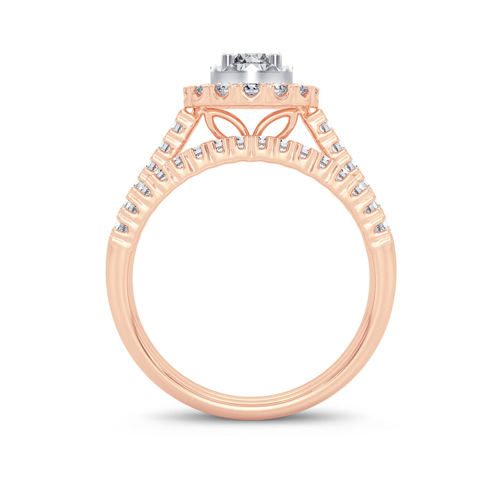 14K 1.00CT Diamond Bridal Ring