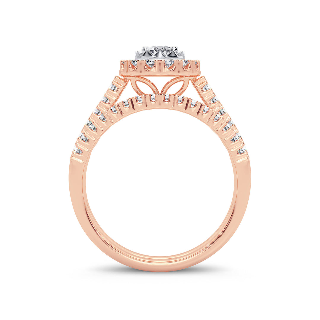 14K 1.00CT Diamond Bridal Ring