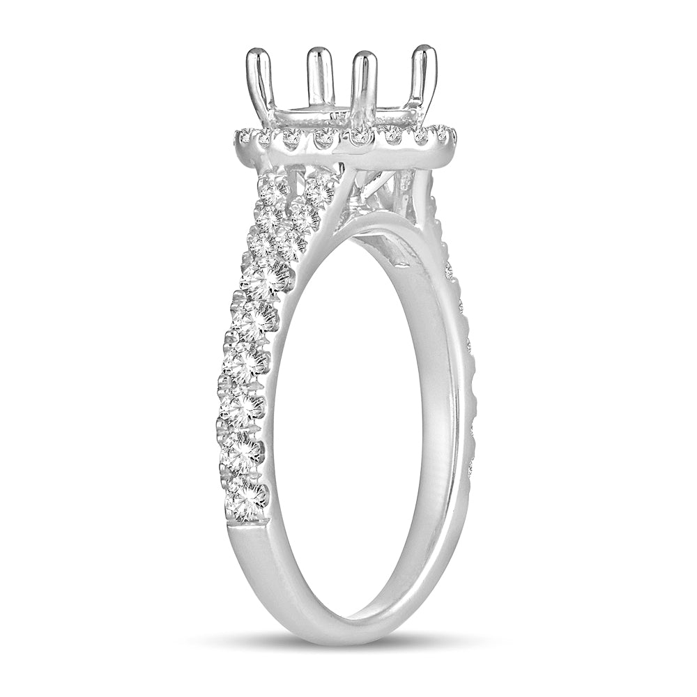 14K 0.58CT Diamond semi-mount ring