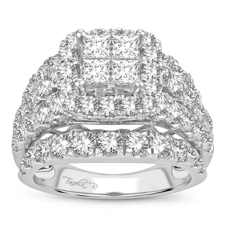 14K 4.00CT Diamond bridal ring