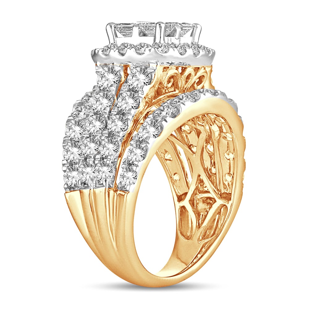 14K 4.00CT Diamond bridal ring