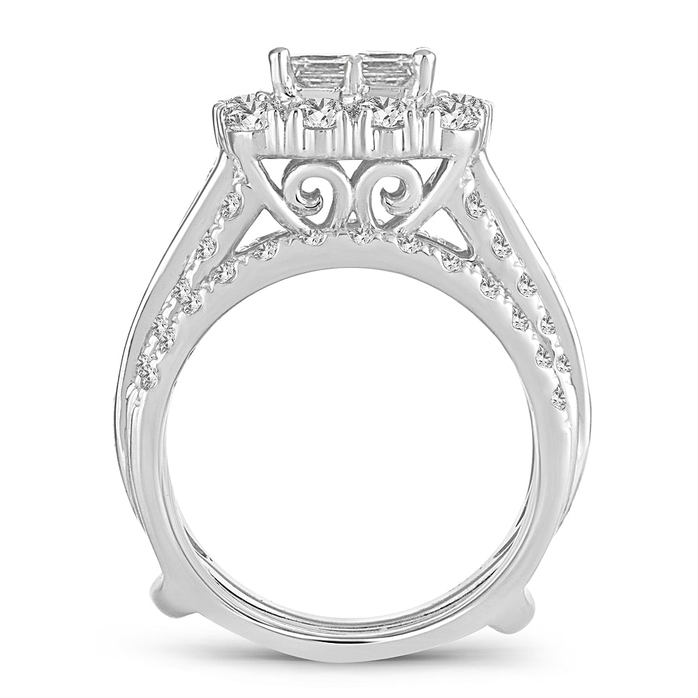 14K 4.00CT Diamond bridal ring