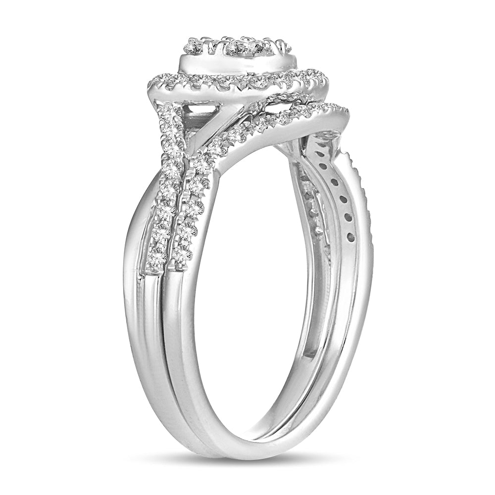 14K 0.55CT Diamond bridal set