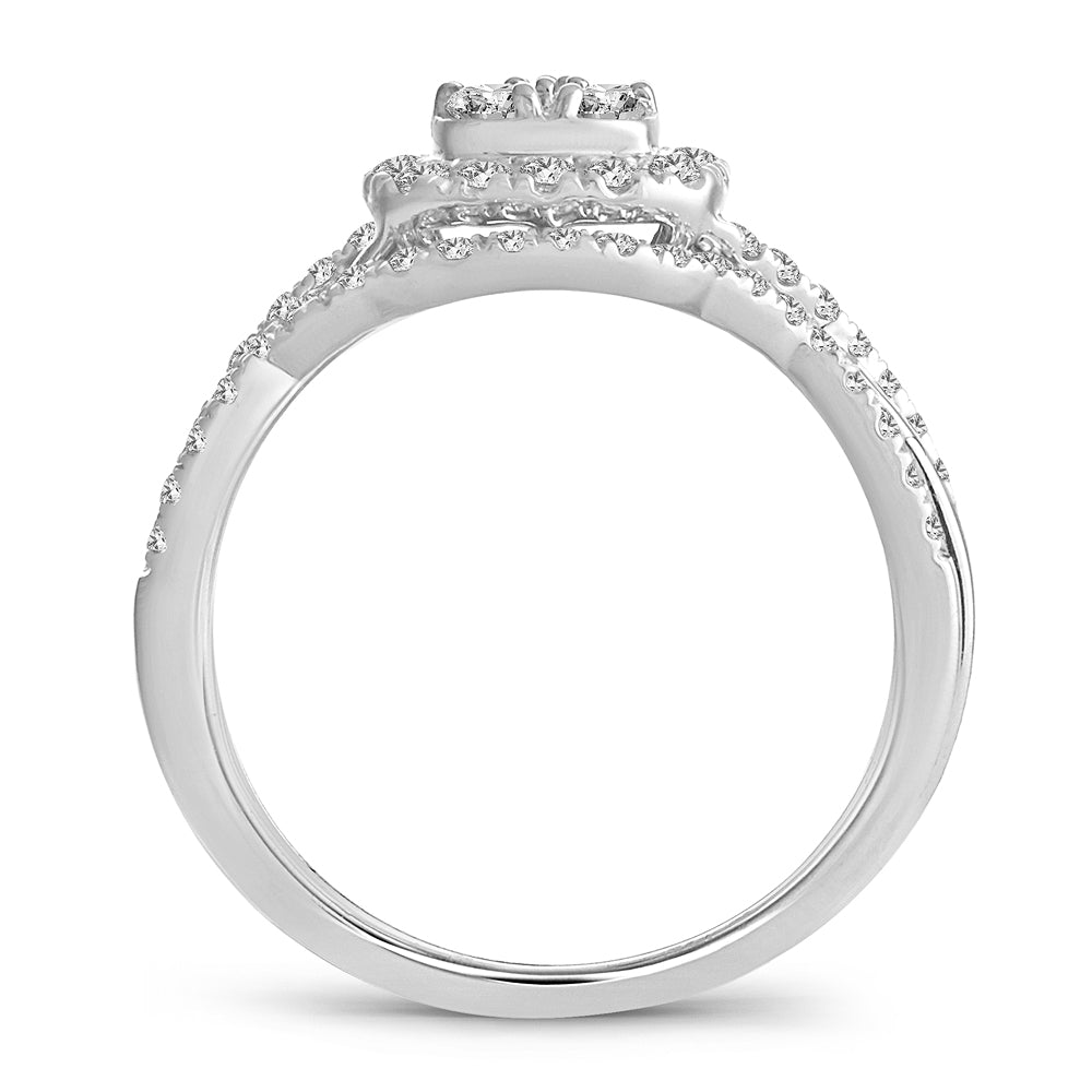 14K 0.55CT Diamond bridal set