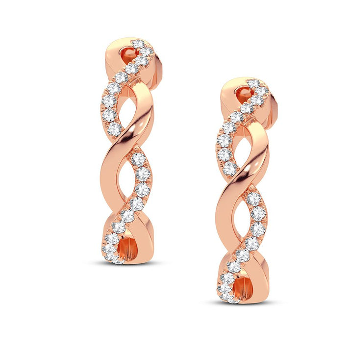 14K 0.10CT DIAMOND EARRING