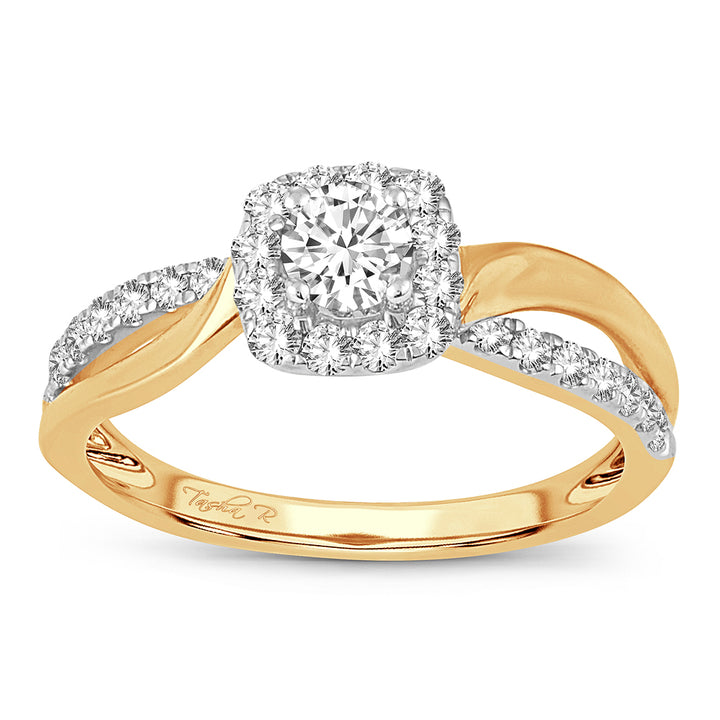 14K 0.73CT Engagement Ring