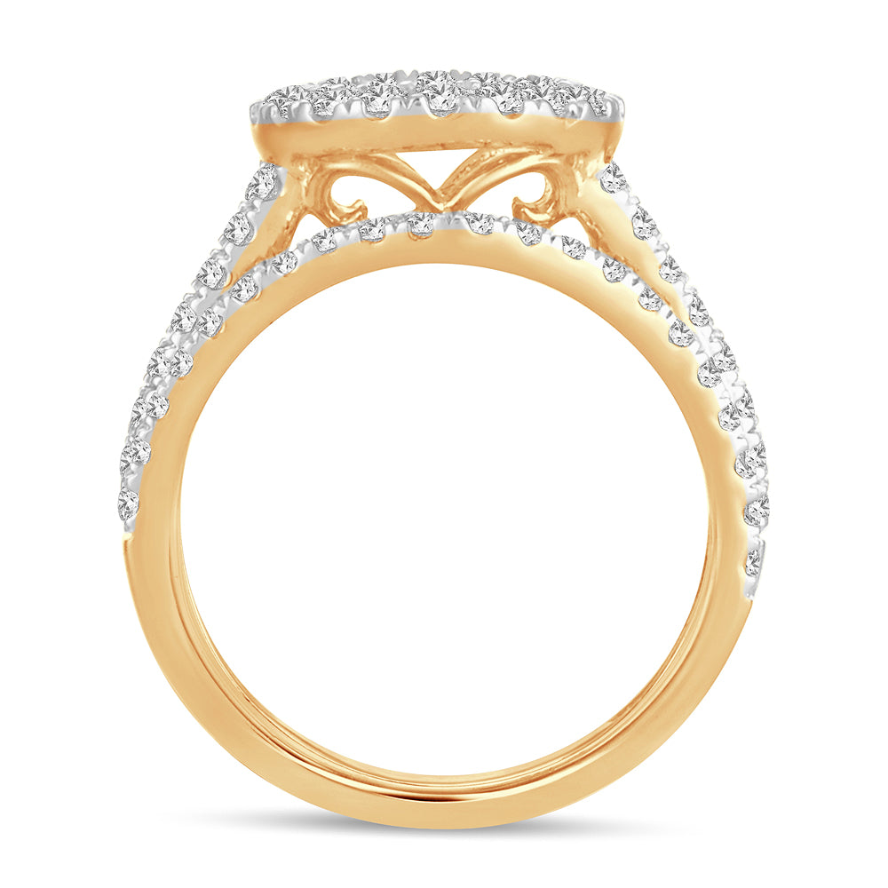 14K 0.75CT Diamond Semi-Mount Ring