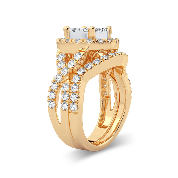 14K 1.90CT Diamond Bridal Ring