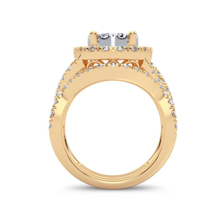 14K 1.90CT Diamond Bridal Ring