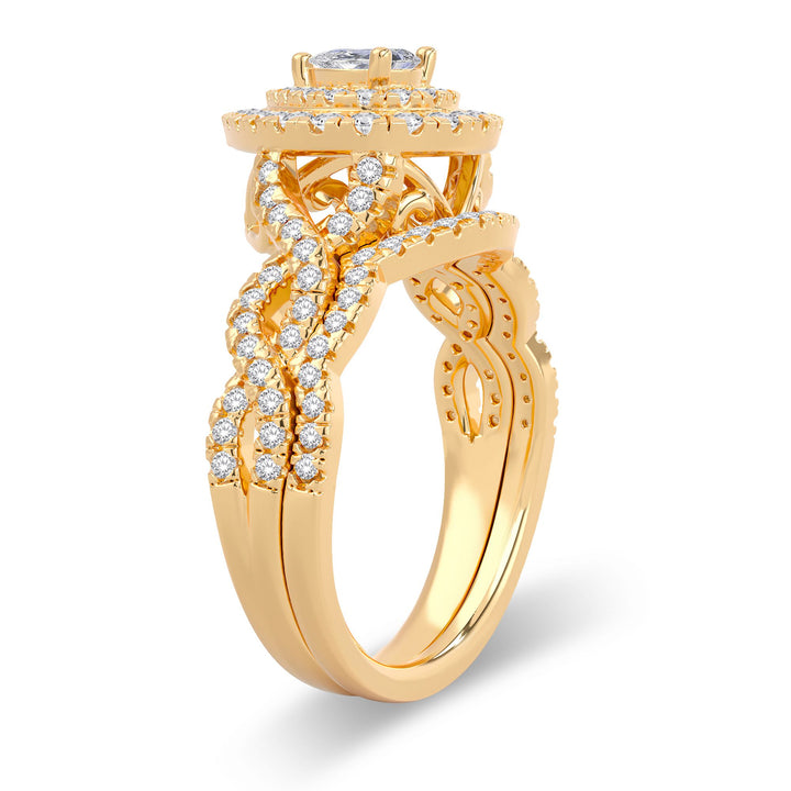 14K 1.00CT Diamond Bridal Ring