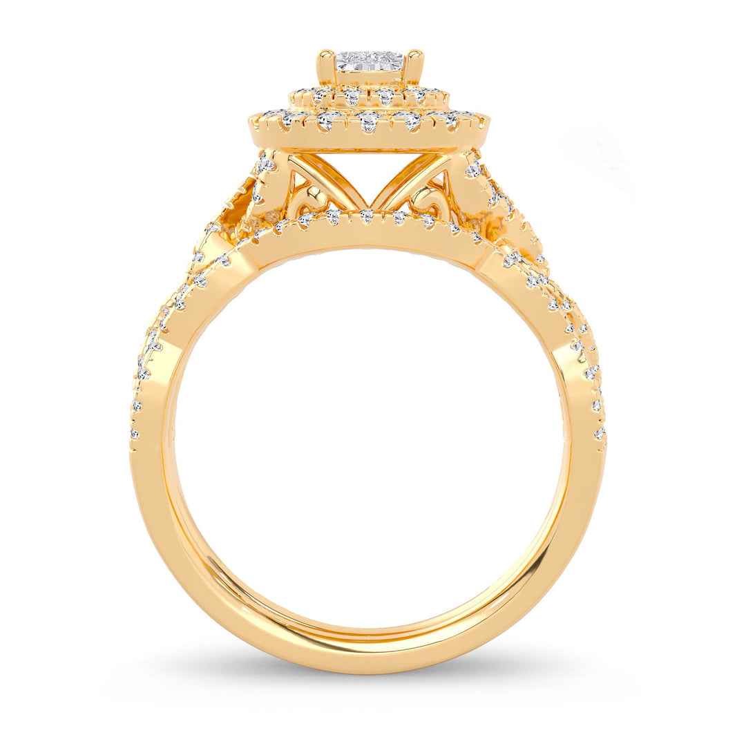 14K 1.00CT Diamond Bridal Ring