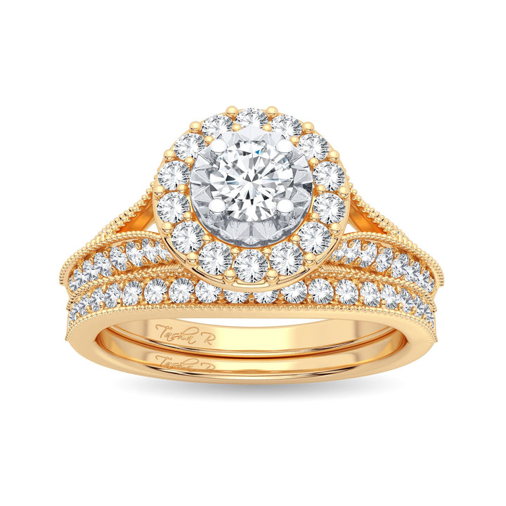 14K 1.00CT Diamond Bridal Ring