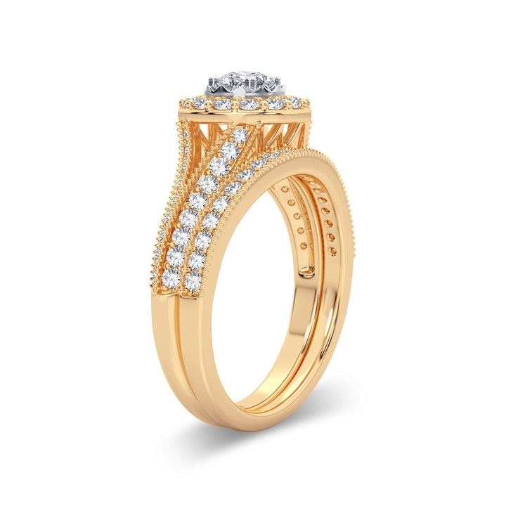 14K 1.00CT Diamond Bridal Ring