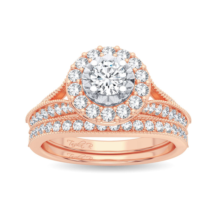 14K 1.00CT Diamond Bridal Ring