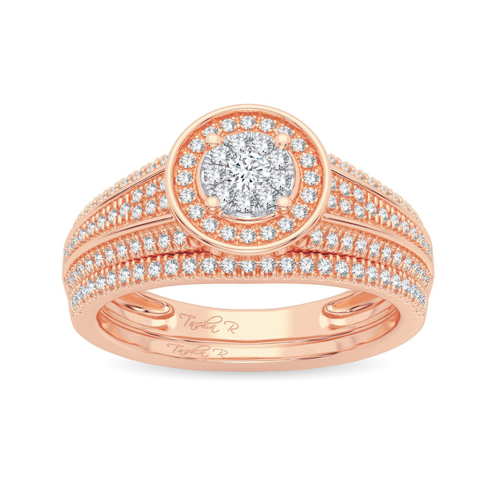 14K 0.38CT DIAMOND BRIDAL RING