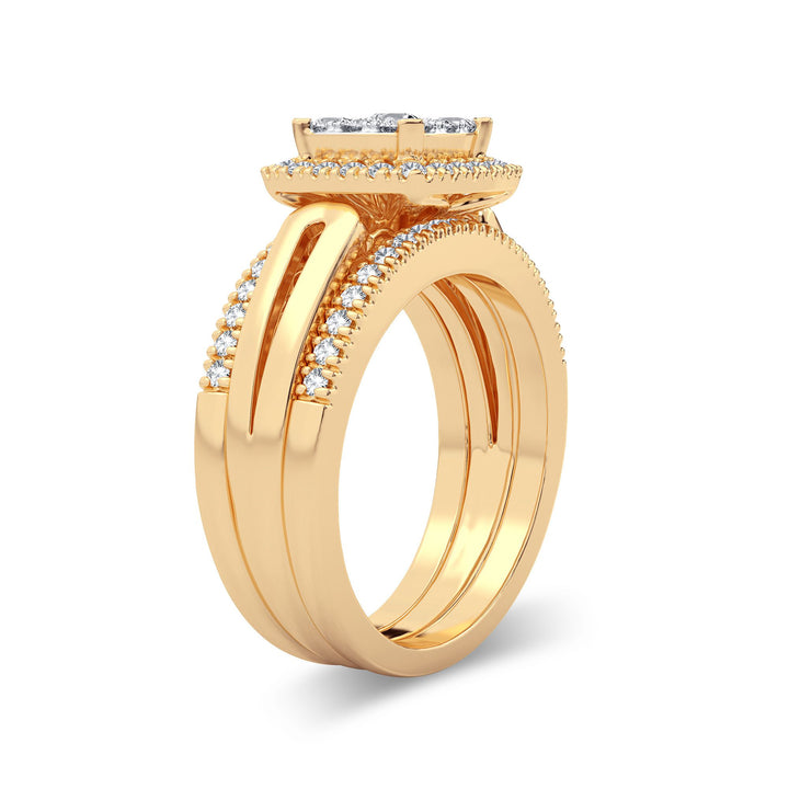 14K 0.75CT Diamond Bridal Ring