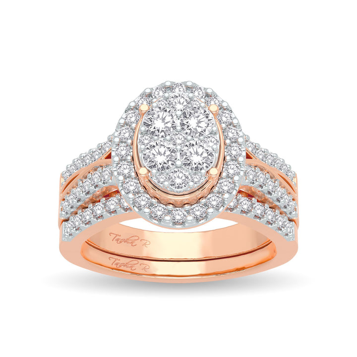 14K 1.00CT Diamond Bridal Ring