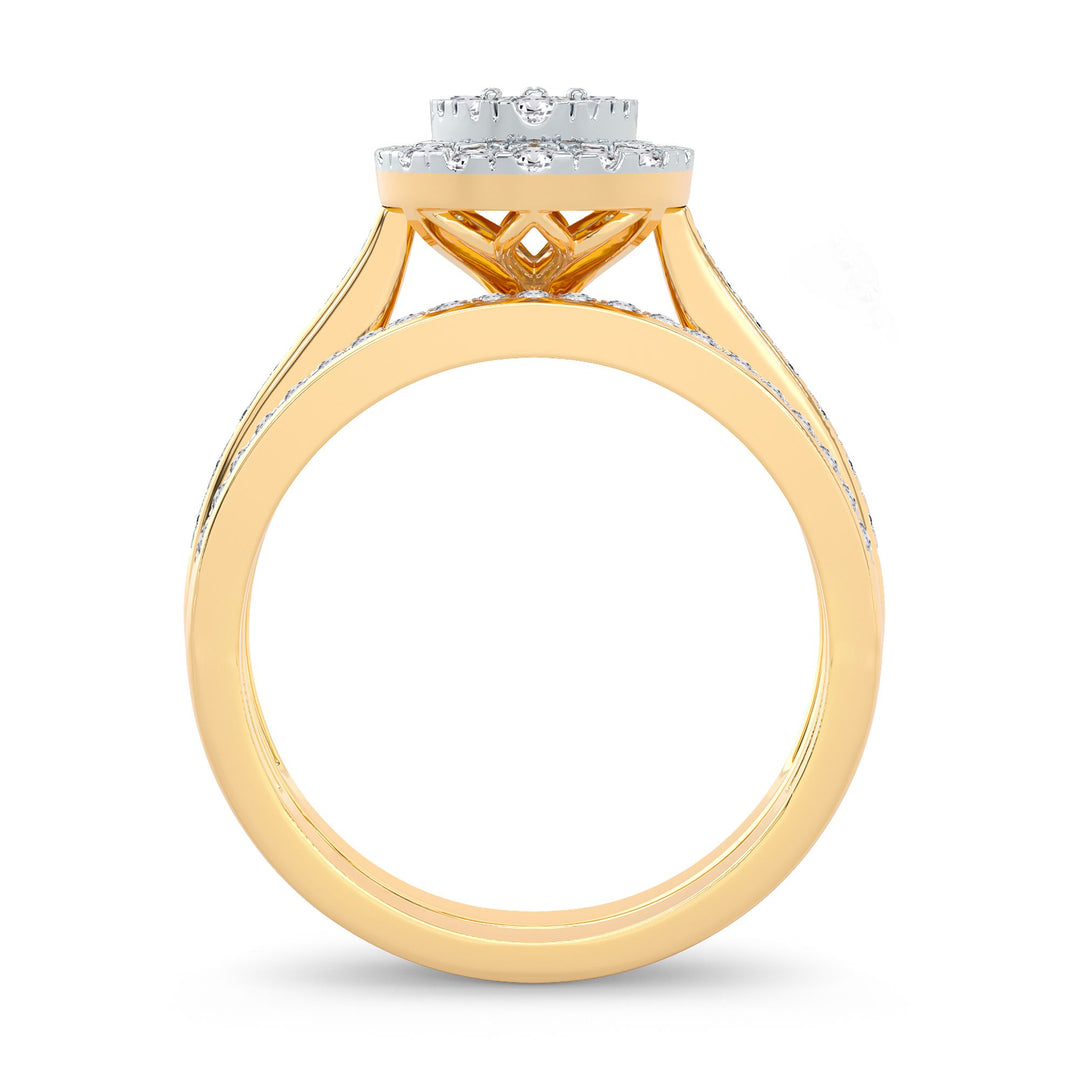 14K 1.00ct Diamond Bridal Ring