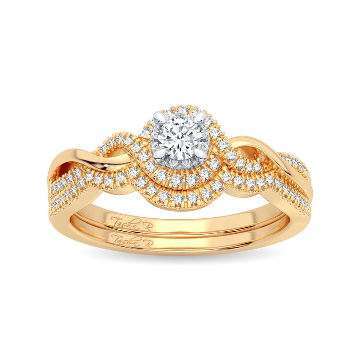 14K 0.25CT Diamond Bridal Ring