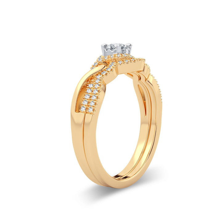 14K 0.25CT Diamond Bridal Ring