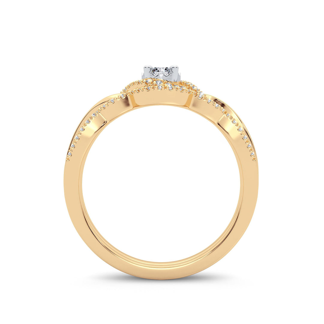 14K 0.25CT Diamond Bridal Ring