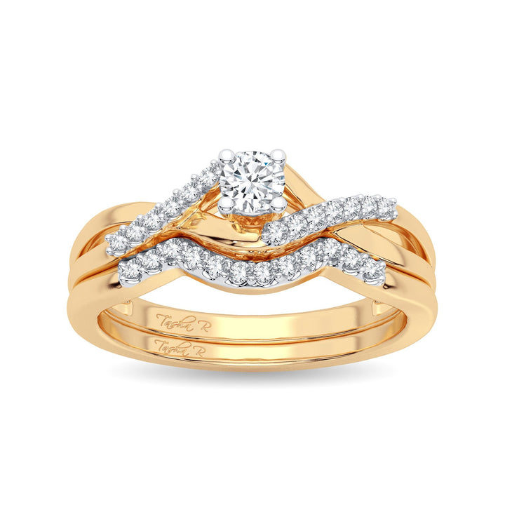 10K 0.22CT Diamond Ring