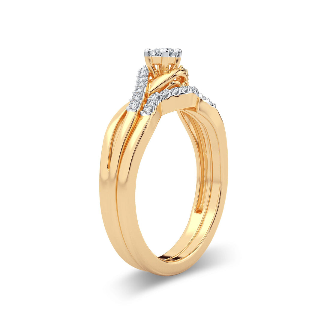 10K 0.22CT Diamond Ring