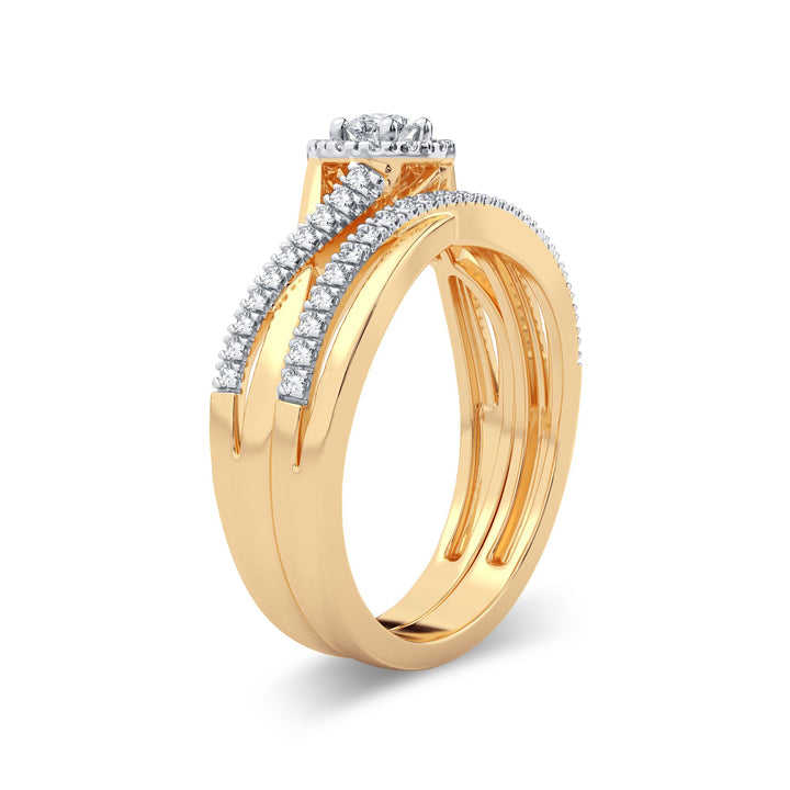 14K 0.33CT Diamond Bridal Ring