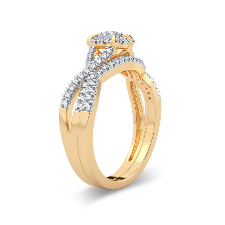 14K 0.33CT Diamond Bridal Ring