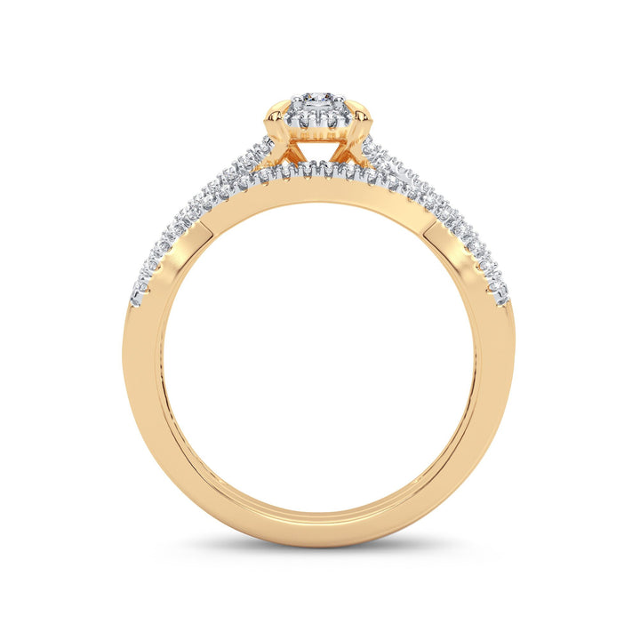 14K 0.33CT Diamond Bridal Ring