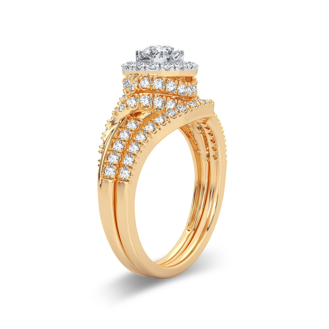 14K 1.00CT Diamond Bridal Ring