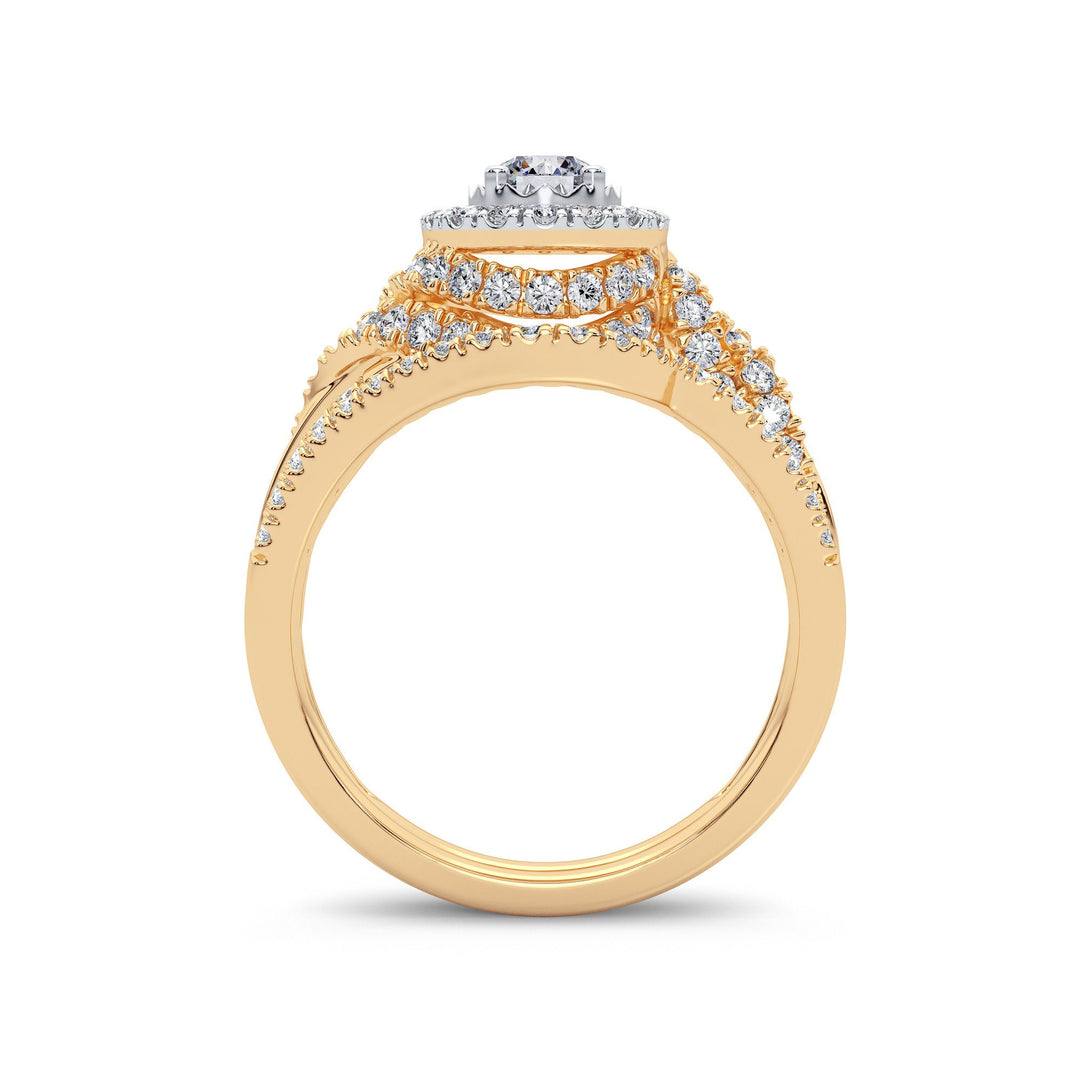 14K 1.00CT Diamond Bridal Ring