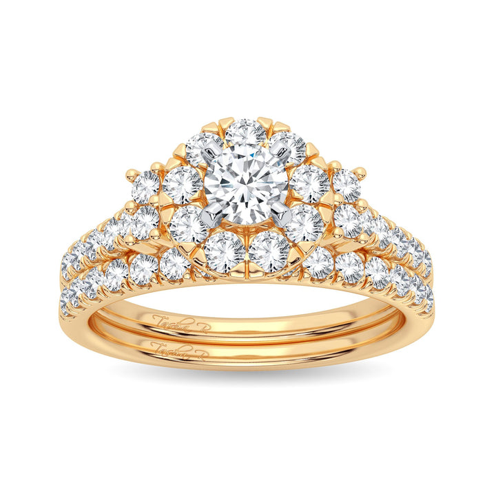 14K 1.00CT Diamond Bridal Ring