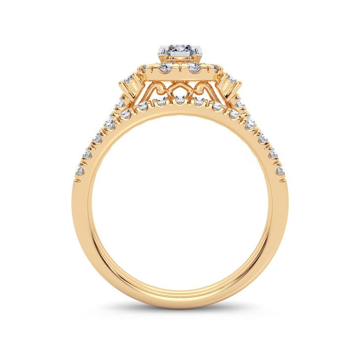 14K 1.00CT Diamond Bridal Ring