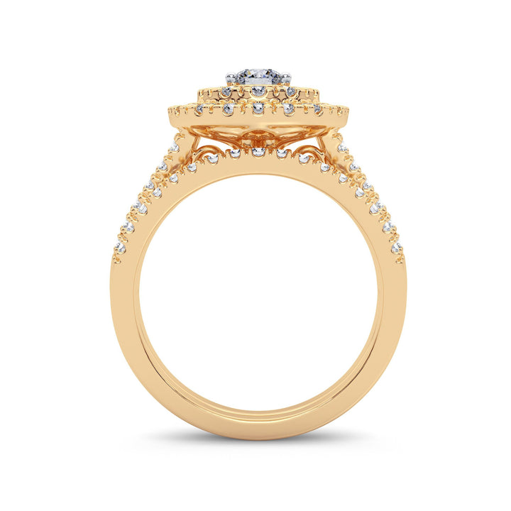 14K 1.00CT Diamond Bridal Ring