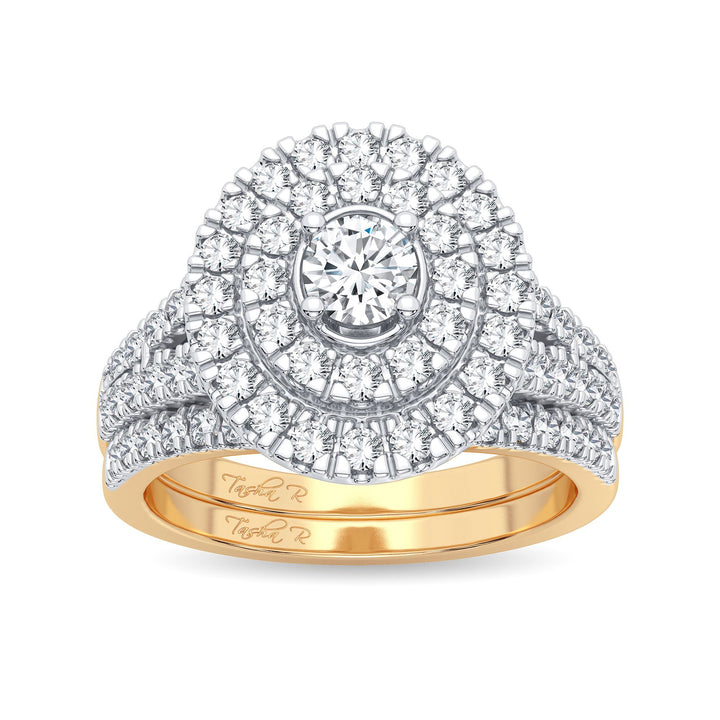 14K 1.00CT Diamond Bridal Ring